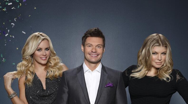 DICK CLARK'S PRIMETIME NEW YEAR'S ROCKIN' EVE WITH RYAN SEACREST 2015 - (8:00-11:00 p.m., ET; 11:30 p.m.-2:13 am ET) - Before the ball drops on New Year's Eve, global music sensation Taylor Swift will culminate another record-breaking year with a performance of her hit songs for over 1 million fans in Times Square live on ABC's telecast. Swift will join a stellar line-up of the year's top music artists in celebrating the New Year during the biggest live music celebration in show history with over 38 performances and 51/2 hours of music. The bi-coastal celebration will include hours of special performances and reports on New Year's celebrations from around the globe, and Ryan Seacrest will lead the traditional countdown to midnight from Times Square in New York City as he has for the last 9 years. (ABC/Bob D'Amico) JENNY MCCARTHY, RYAN SEACREST, FERGIE