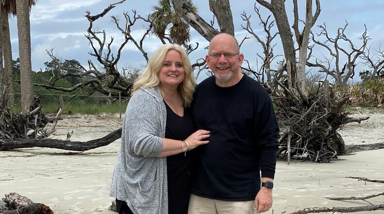 Buckhead residents Lori (right) and Reg Griffin visited Jekyll Island for the first time since the mid-1990s.