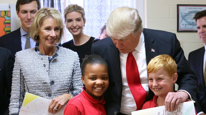 One of Secretary of Education Betsy DeVos’ first official school visits after her confirmation was to a Florida private school to highlight the benefit of tax credit scholarships, joined by President Donald Trump, son-in-law Jared Kushner and daughter Ivanka Trump.