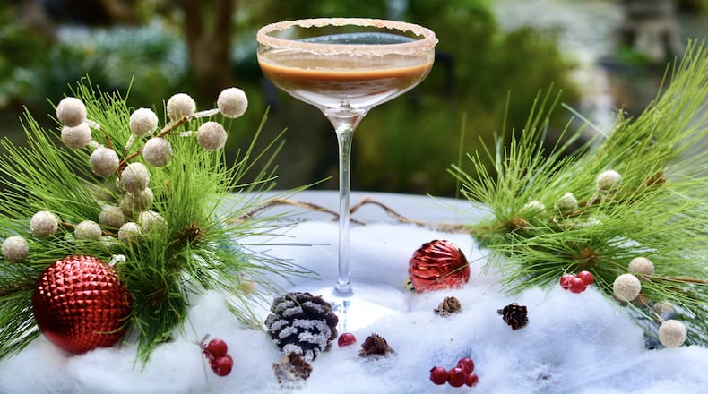 The Chocolate Dove Martini will be served on day two of the Grand Hyatt Atlanta's 12 Days of Christmas Cocktails.