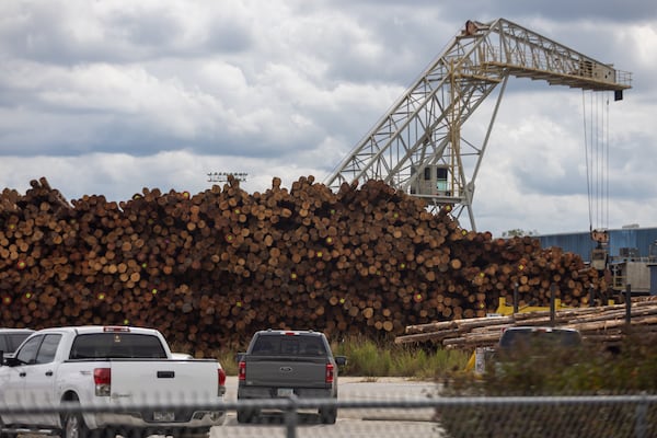 A view of Interfor Mill in Swainsboro on Friday, Sept. 26, 2025. (Arvin Temkar/AJC)