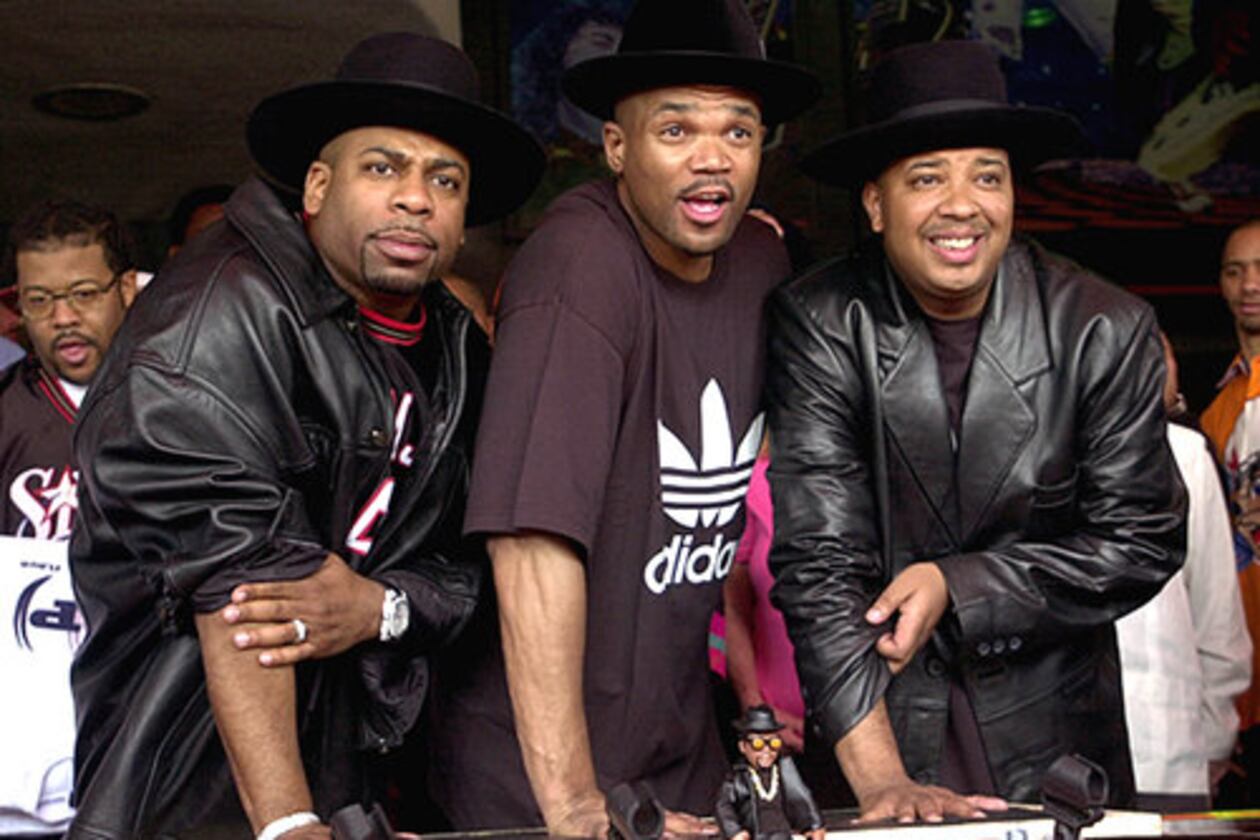 Rock & Roll Hall of Fame inductees (from left) Jason "Jam-Master Jay" Mizell, Darryl "DMC" McDaniels and Joseph "Reverend Run" Simmons of Run-DMC took hip-hop from the streets to the national stage. Rolling Stone named them one of the greatest musical artists of all time. (AP file)