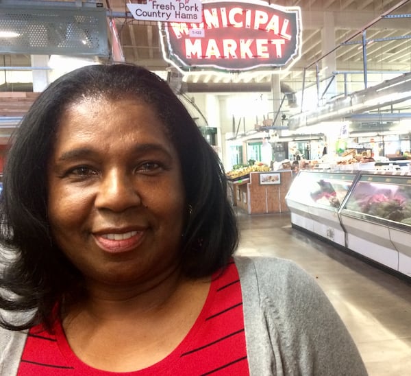 It took a while for Olla Woods to tell people about what she encountered on the way to the Sweet Auburn Curb Market one day. Photo: Mark Davis
