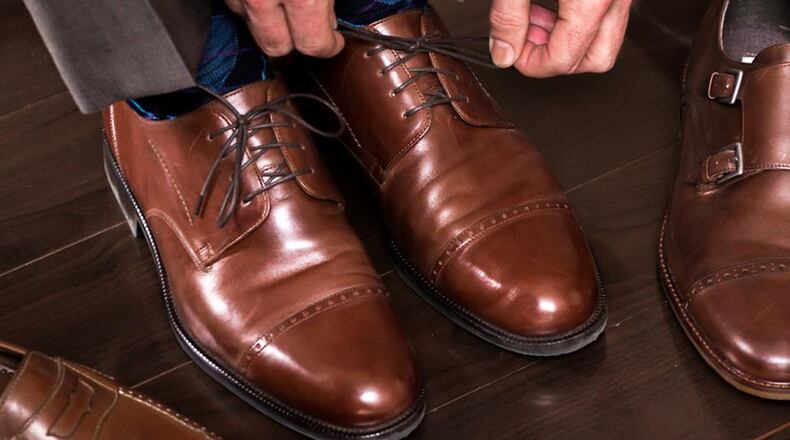 If he's in the market for new shoes, now is the time to buy since Jos A. Bank is offering a notable discount. Photo credit: Jos A. Bank.