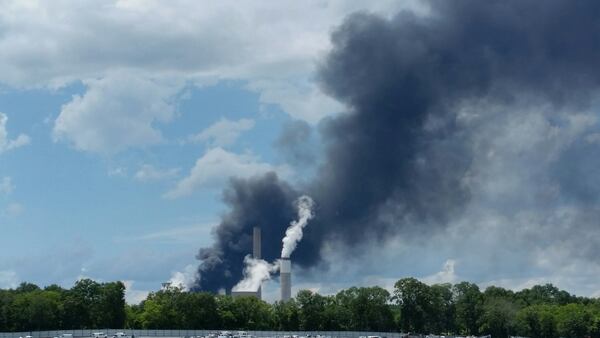 A fire was reported on the grounds of Plant Bowen on Thursday. (Credit: Channel 2 Action News)