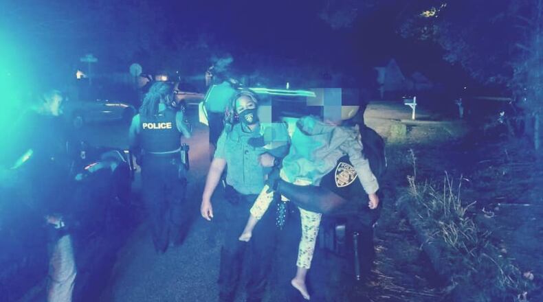 The children, along with the stolen car, were found after a brief search.