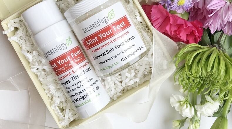 This gift set is perfect for pampering her feet. Contributed by Kosmatology