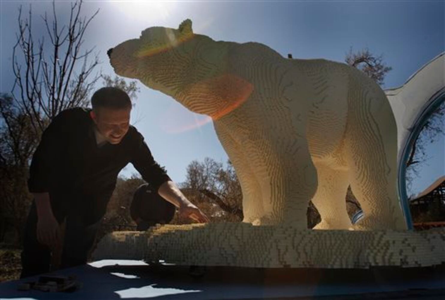 Zoo animals made of Legos