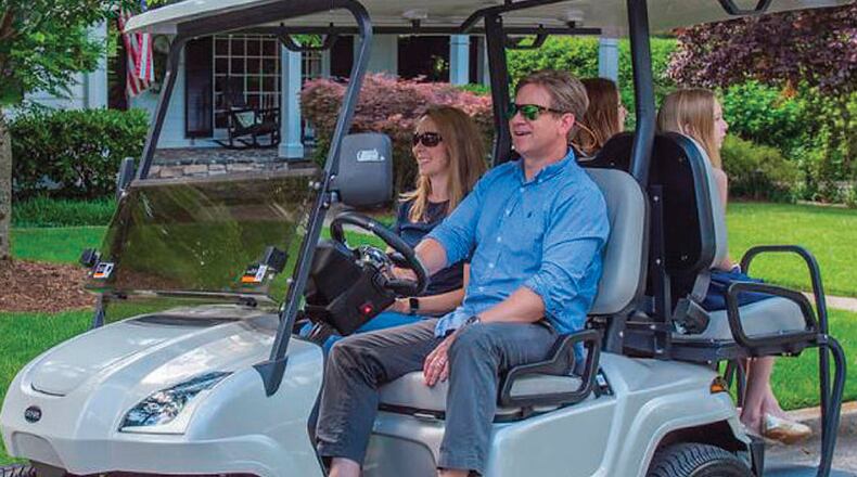 Alpharetta is reminding residents that golf carts and similar vehicles are generally not allowed on public streets and sidewalks. (Courtesy City of Alpharetta)