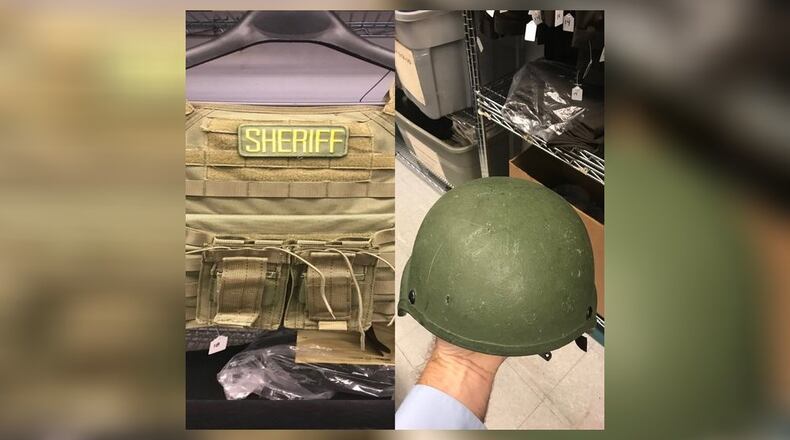 Police equipment has been stolen from officers' personal vehicles recently.