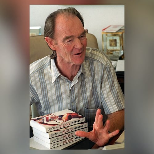 Brian Dyson, the former head of Coca-Cola Enterprises, speaks about how he drew from his life growing up in Argentina and on his experiences as an athlete to write a book about an Olympic hopeful. (Nick Arroyo/AJC 1996)
