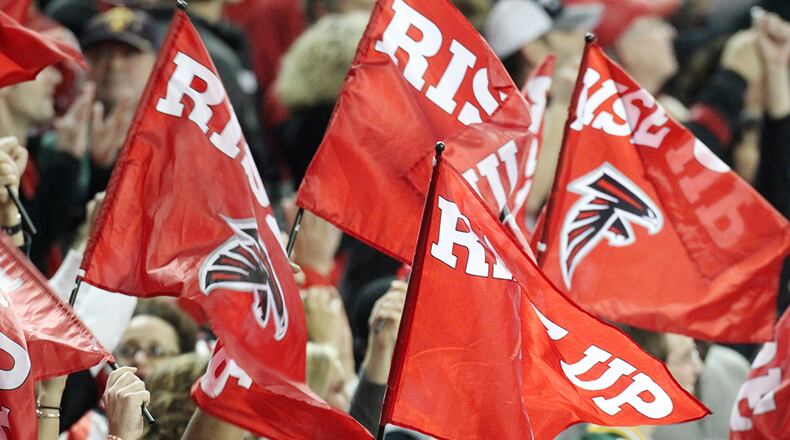 Falcons have been playing football in Atlanta for 50 seasons. (Curtis Compton/AJC)