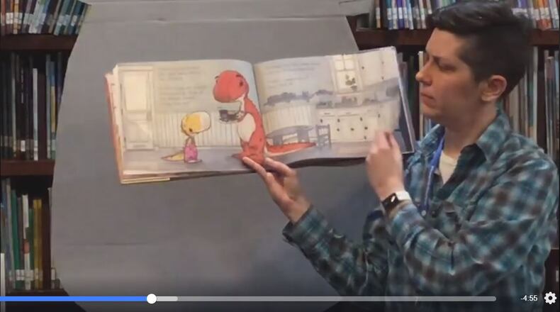 The DeKalb County Public Library system hosts a virtual storytime on its Facebook page.
