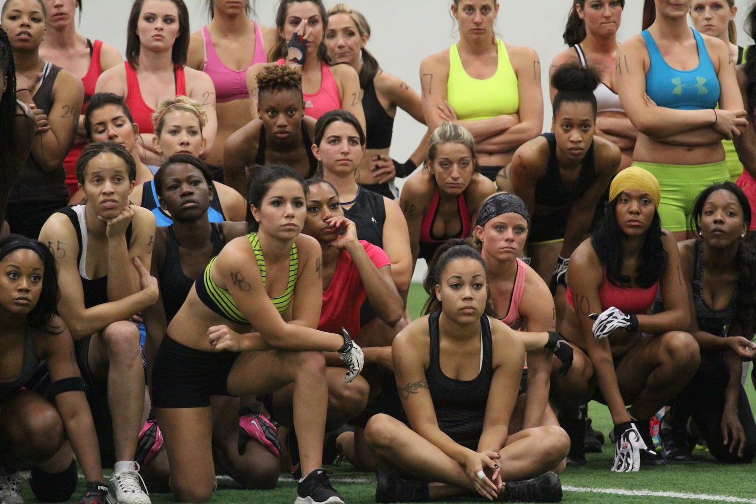 Lingerie Football tryout for Atlanta Steam