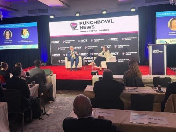 Former state Sen. John F. Kennedy, a candidate for lieutenant governor, participates in a "tort reform" summit in Washington on Wednesday. (Tia Mitchell/AJC)