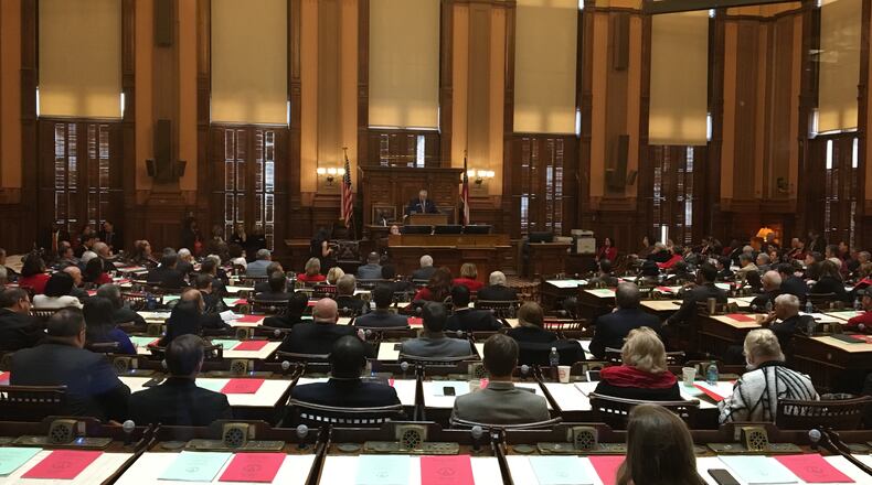 The Georgia House of Representatives convened the 2018 legislative session Monday. MARK NIESSE / MARK.NIESSE@AJC.COM