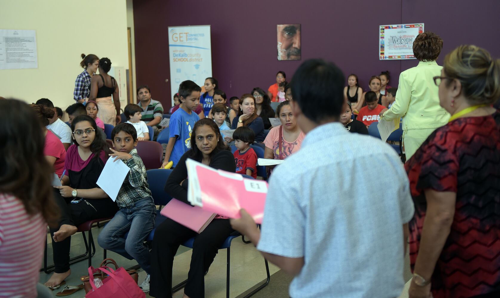 Registration day for DeKalb's international students