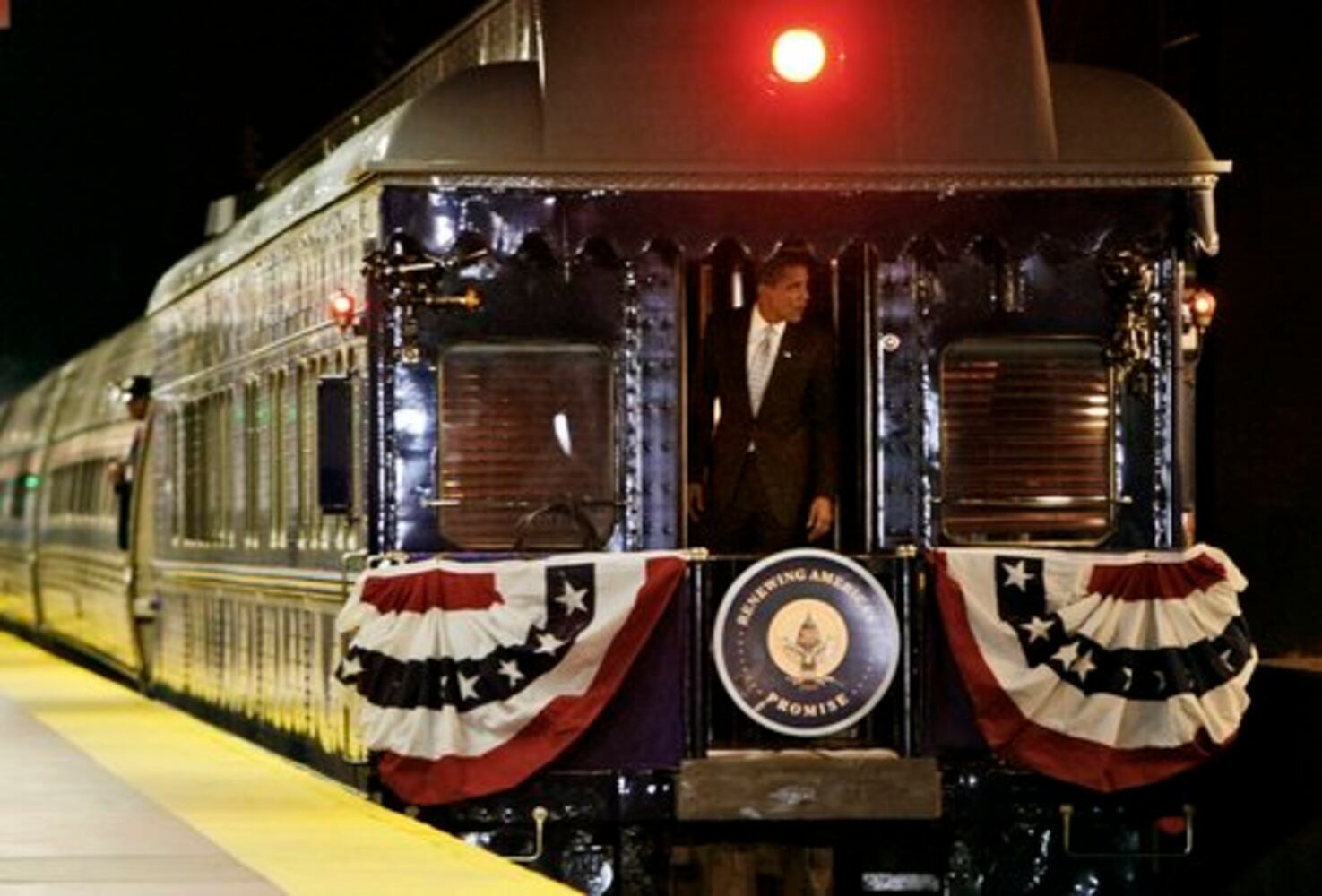Obama's historic train ride