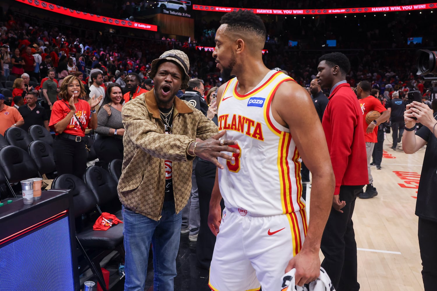 NBA first round playoff game 3 between New York Knicks and Atlanta Hawks
