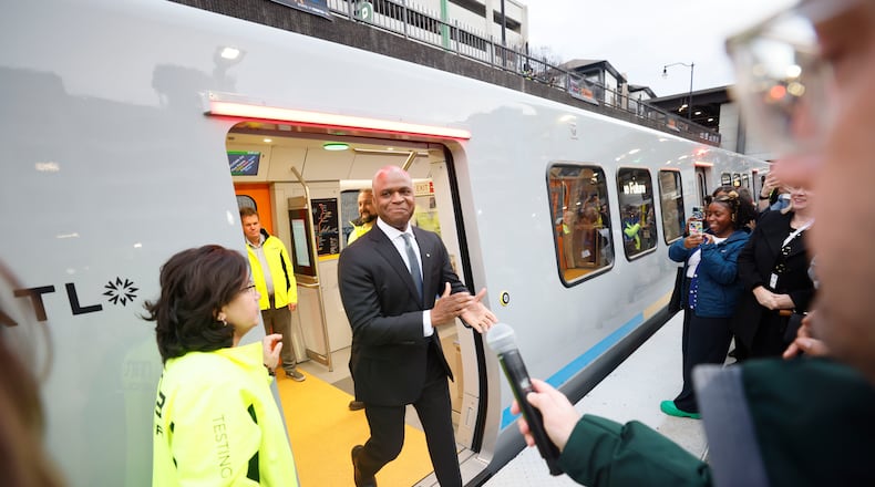 MARTA General Manager and CEO Collie Greenwood attended the unveiling of the new MARTA trains on Thursday, January 30, 2025. During this event, he also presented the State of the MARTA address.
(Miguel Martinez/ AJC)