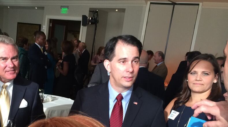 Wisconsin Gov. Scott Walker visits the Buckhead Club