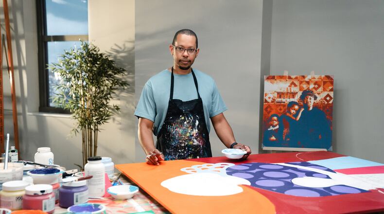 In MTV's "The Exhibit," Atlanta artist Jamaal Barber is one of seven artists vying for a $100,000 cash prize and an exhibit at the Smithsonian’s Hirshhorn Museum and Sculpture Garden in Washington, D.C. MTV