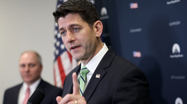 WASHINGTON, DC - MAY 02:  U.S. Speaker of the House Paul Ryan (R-WI) answers questions during a press conference following a meeting of the House Republican caucus at the U.S. Capitol May 2, 2017 in Washington, DC. Ryan answered a range of questions relating to a recently passed continuing resolution.  (Photo by Win McNamee/Getty Images)