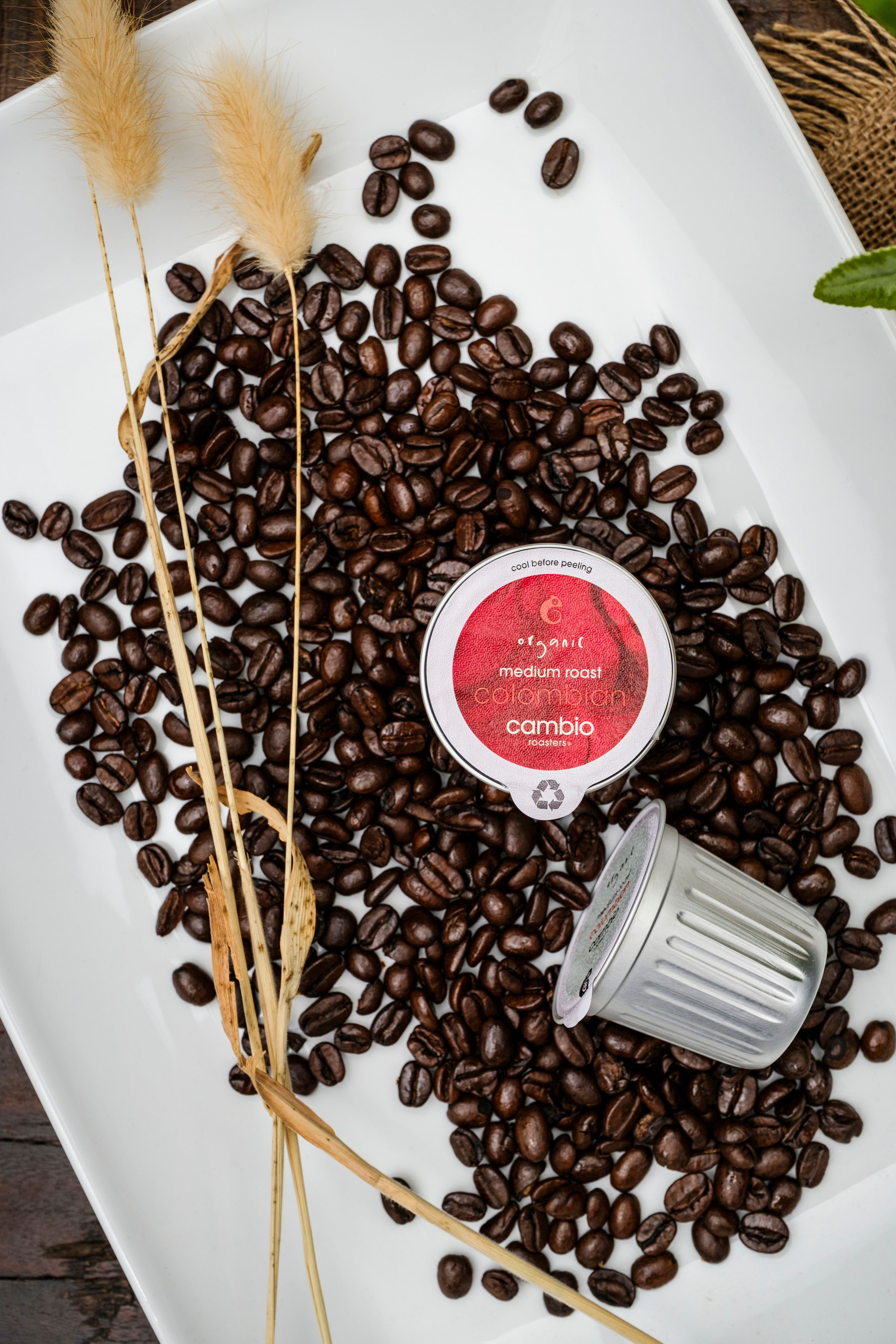 Recyclable coffee pods. Chrisman Studios/(Courtesy of Cambio Roasters)
