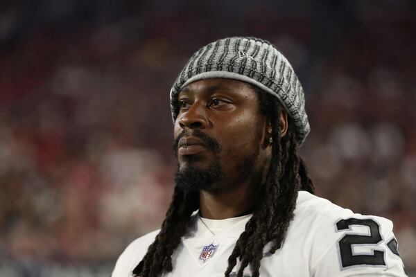 Oakland Raiders running back Marshawn Lynch .