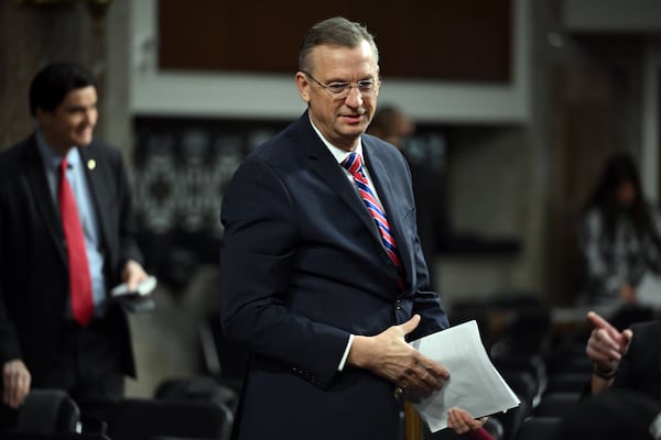 Former Georgia U.S. Rep. Doug Collins is the veterans affairs secretary in the Trump administration. (Kenny Holston/The New York Times)