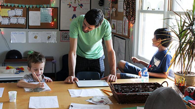 At the Cloverleaf School, classrooms often hold four students, with additional instructors on-hand for individualized learning. (HANDOUT PHOTO)