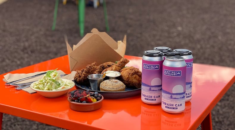 This eight-piece fried chicken picnic meal is spread out on table in a new outdoor area next to Argosy. CONTRIBUTED BY ARGOSY