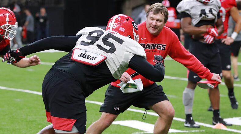 Georgia head coach Kirby Smart.