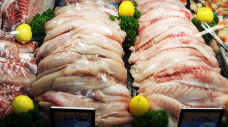 Fresh fish is displayed at a seafood market in New Zealand. A new study finds eating more fish can help reduce the painful symptoms of rheumatoid arthritis.