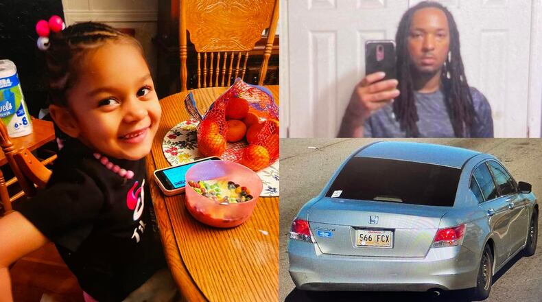 Carrollton police found 4-year-old Raven Burton after she was taken from a hotel Sunday. (Credit: Carrollton Police Department)