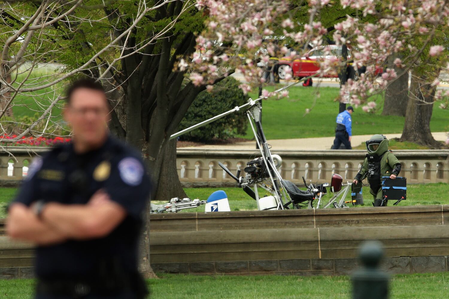 Capitol helicopter landing
