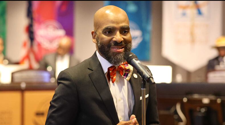 Tolton R. Pace was sworn in Tuesday as the newest member of the Atlanta school board. The board appointed Pace to finish Eshé Collins' term in office, which ends in December. (Courtesy of Atlanta Public Schools)