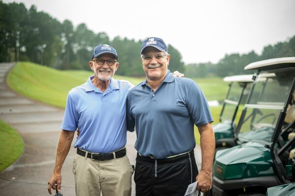 The charitable arm of Atlanta-based Resurgens orthopedic group was formed in 2001 and initially threw its support behind the American Red Cross’ response to the terrorist attacks of 9/11. But its mission quickly evolved to dovetail more closely with Resurgens’ professional goal of promoting an active lifestyle for people of all ages and abilities, said Dr. John Gleason, foundation president. Here Dr. Joseph Chandler, foundation executive director, and Gleason attend the foundation's primary fundraiser in October. Photo courtesy of Caroline Money, Resurgens Orthopaedics