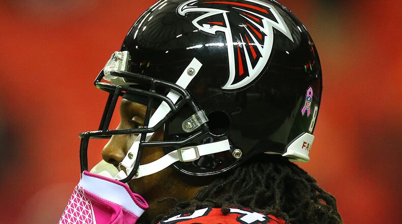 Roddy White has caught 19 of 37 targeted passes (51.4 percent) for 253 yards, which include 47 yards after the catch. He has two touchdowns and three dropped passes.