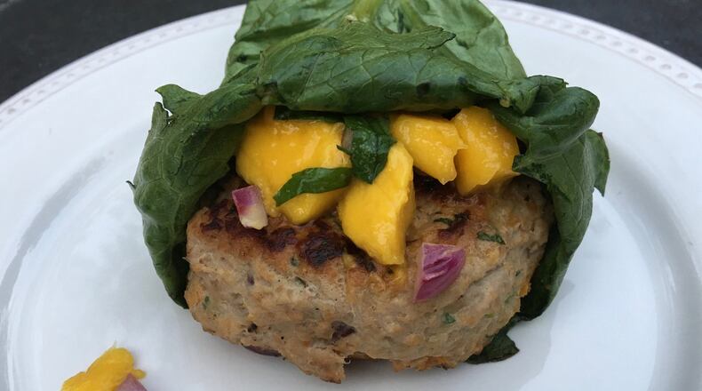 Unexpected ingredients make this turkey burger fresh and flavorful. CONTRIBUTED BY KELLIE HYNES