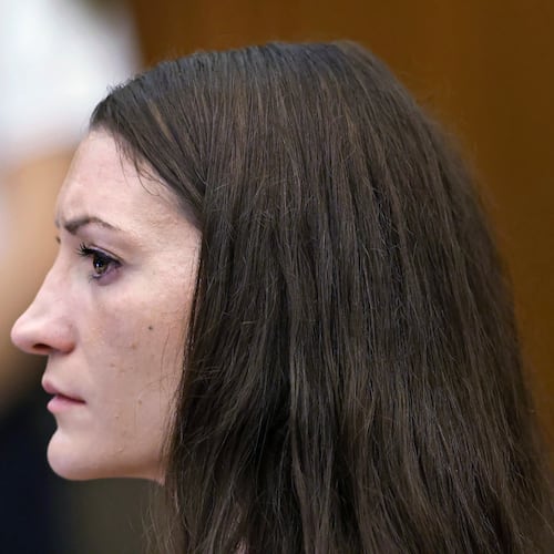 Defendant Lindsay Clancy listens to medical testimony from doctors who treated her children at Plymouth Superior Court in Plymouth, Mass., Monday, Aug. 3, 2026 (Greg Derr/The Patriot Ledger via AP, Pool)