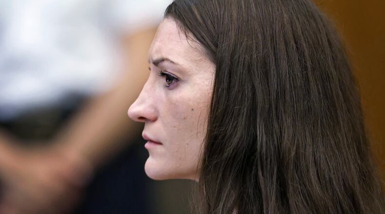 Defendant Lindsay Clancy listens to medical testimony from doctors who treated her children at Plymouth Superior Court in Plymouth, Mass., Monday, Aug. 3, 2026 (Greg Derr/The Patriot Ledger via AP, Pool)