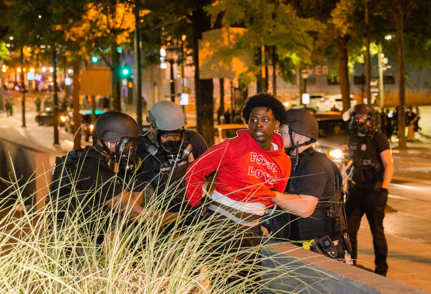 Behind the lens --  Protests: Taken FOR THE AJC