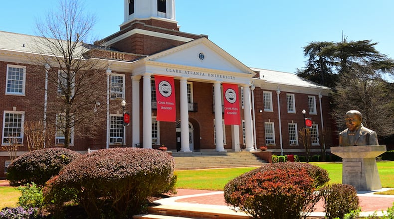 A man was shot at Clark Atlanta University campus on Friday, police said.