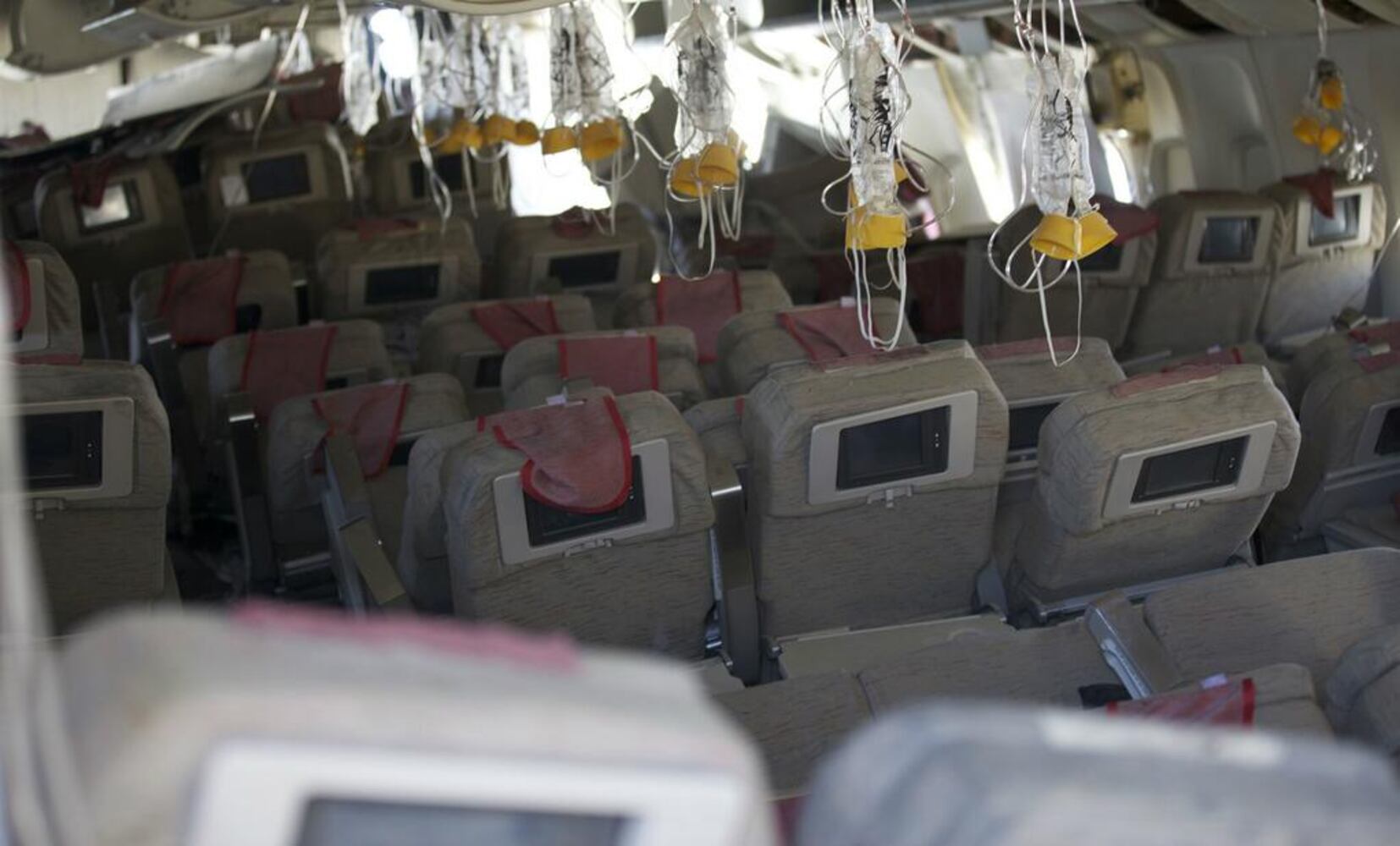 NTSB images of Asiana Flight 24 crash