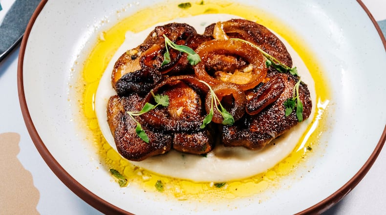 La Semilla's bistec de palomilla (a lion's mane mushroom cooked three times) is a hearty, spicy substitute for steak. Courtesy of Ashley Wilson