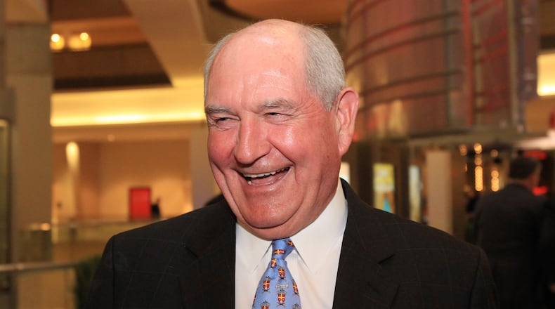 Former Gov. Sonny Perdue, President-elect Donald Trump’s pick for agriculture secretary, was criticized for a tax break he signed into law a year before running for re-election. Curtis Compton ccompton@ajc.com