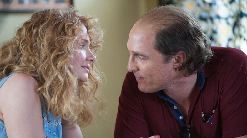 Bryce Dallas Howard stars as Kay and Matthew McConaughey as Kenny Wells in “Gold” directed by Stephen Gaghan.