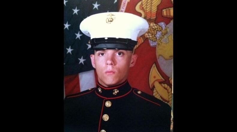 Bells Ferry Park, the Cobb County park where he played as a child, was renamed Sunday the Marine Lance Corporal Squire “Skip” Wells Park in his memory. AJC file photo