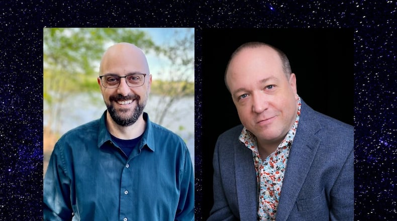 Authors Zachary Steele (left) and Benji Carr are long-time friends and colleagues who are both publishing books this summer with Story Plant.